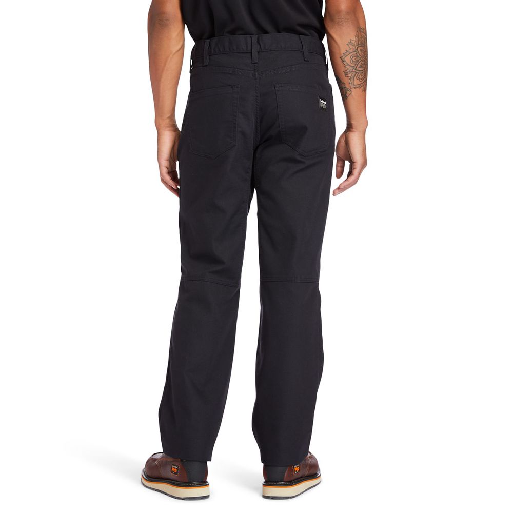 Pantaloni Timberland Barbati Negrii - Pro® 8 Series Flex Panza Work - Romania - KOBZLU079